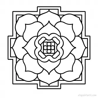 Mandalas faciles imprimir colorear infantil