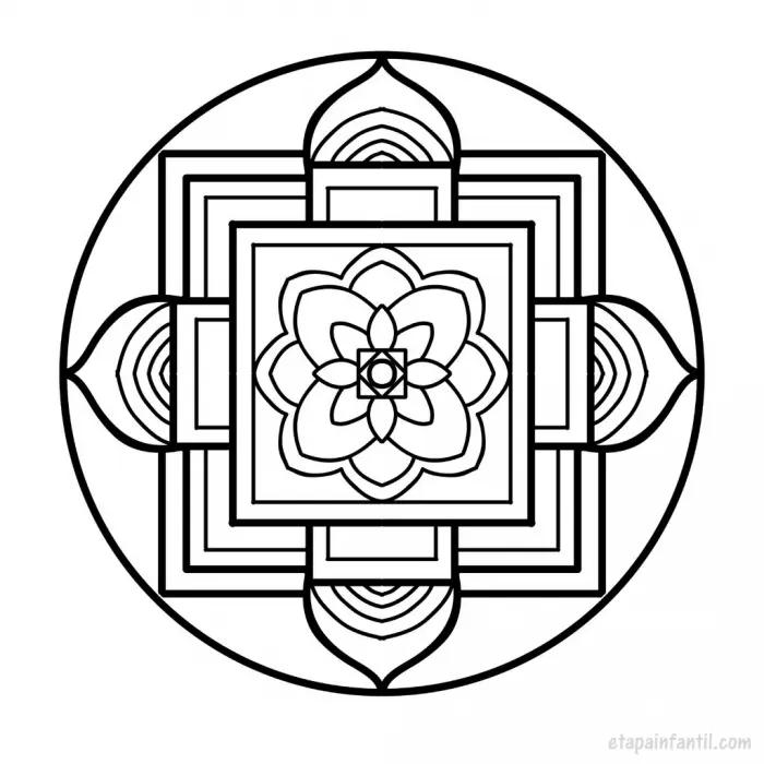 Mandalas niños imprimir colorear