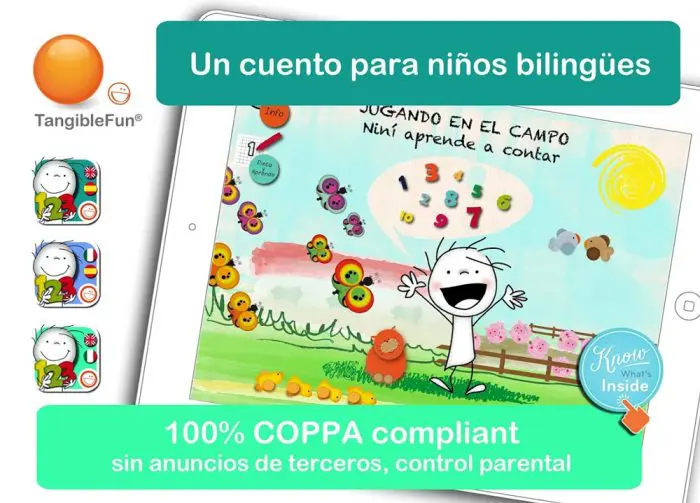 App educativa Niní aprende a contar