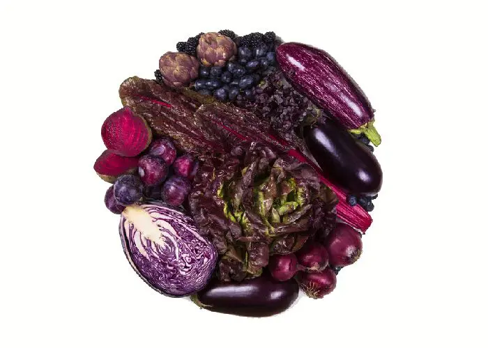 Beneficios frutas verduras moradas