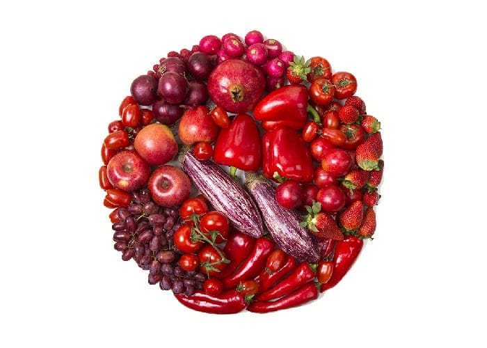 Beneficios frutas verduras rojas