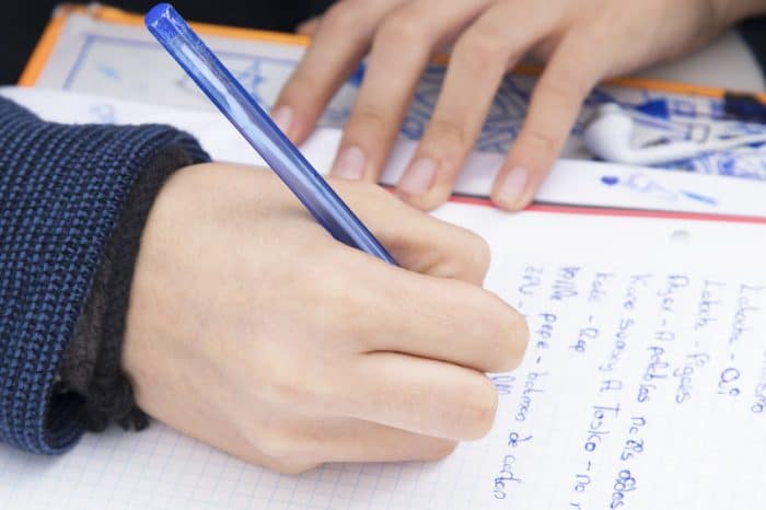preguntar niño sobre exámen