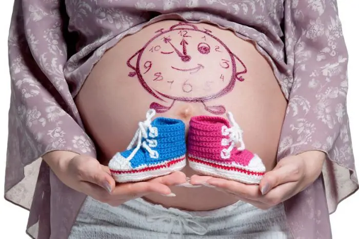Barriga embarazada pintada sexo niño niña