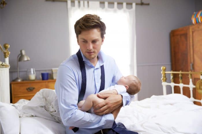 hombre depresión postnatal