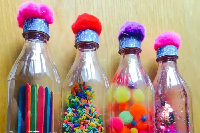 Botellas sensoriales colores