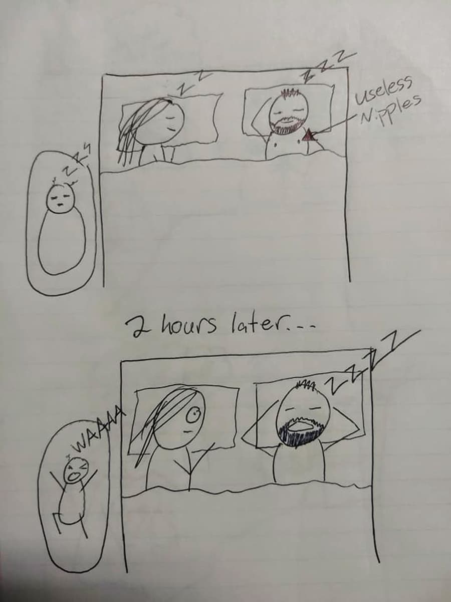 dibujo madre cansada 1