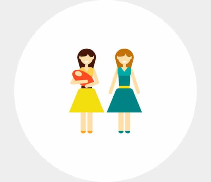 pareja lesbiana tener hijos