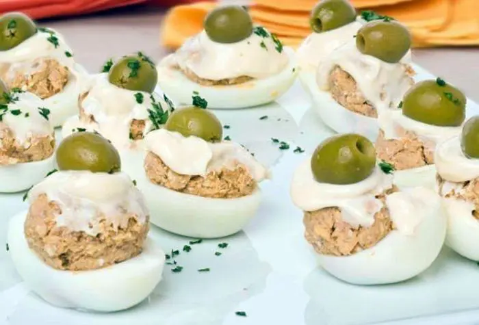 Receta Huevos duros rellenos