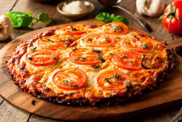 Cena saludable Pizza de coliflor
