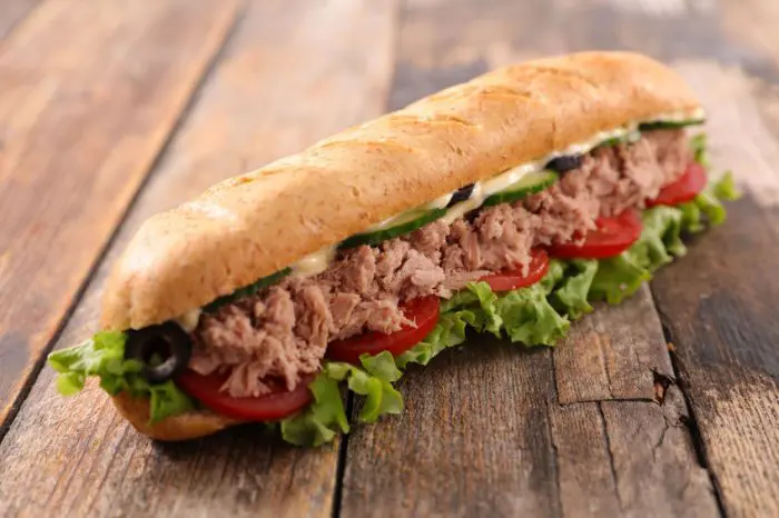 Cena sana Bocadillo de atún