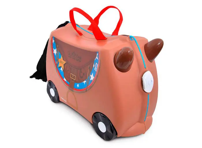 Maleta de viaje para niños Trunki Maleta Correpasillos Caballo Bronco, de Trunki