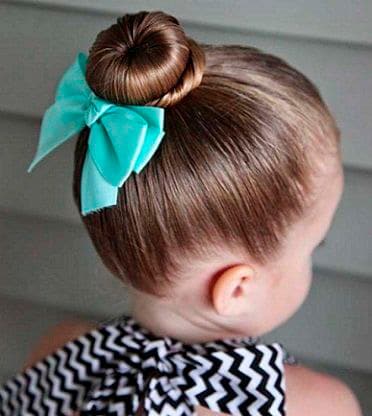 Easy Girl Hairstyle Traditional Bun