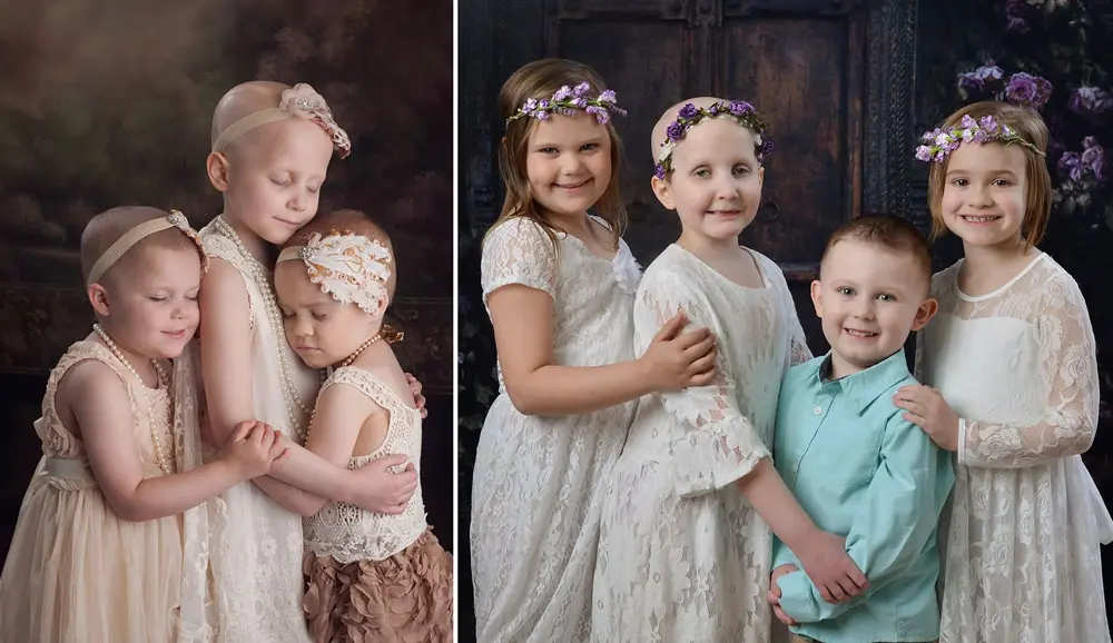 Estos niños se hacen una foto por cada año que superan el cáncer