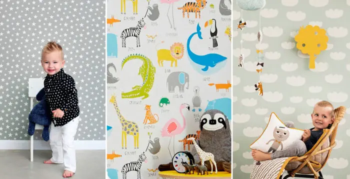 Papel pintado motivos infantiles