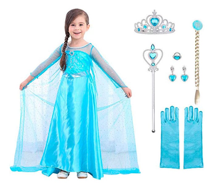 Disfraz para niña de princesa Elsa
