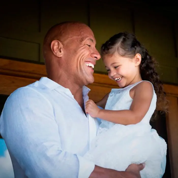 The Rock y su hija Jasmine