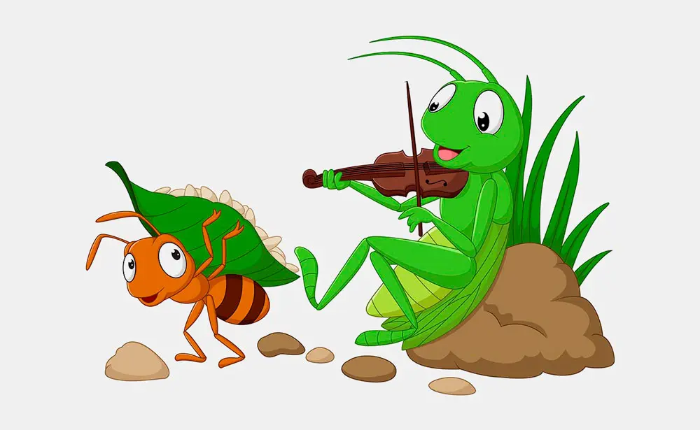 La cigarra y la hormiga: Una fábula para enseñarles a los niños el valor del esfuerzo