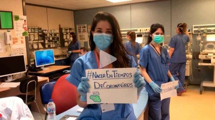 video matronas parto coronavirus
