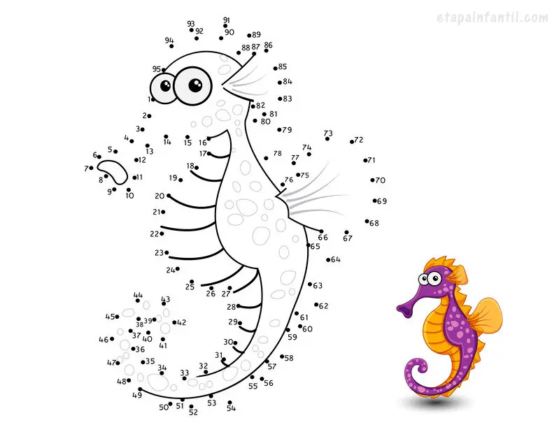 Dibujos de unir puntos para imprimir y jugar con los niños con puntos paisajes Dibujos de unir puntos para imprimir y jugar con los niños