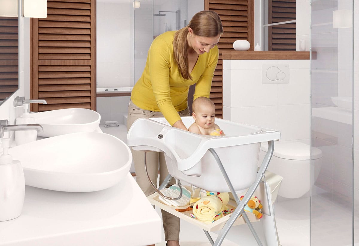 Brevi Lindo bañera cambiador plegable para bebés