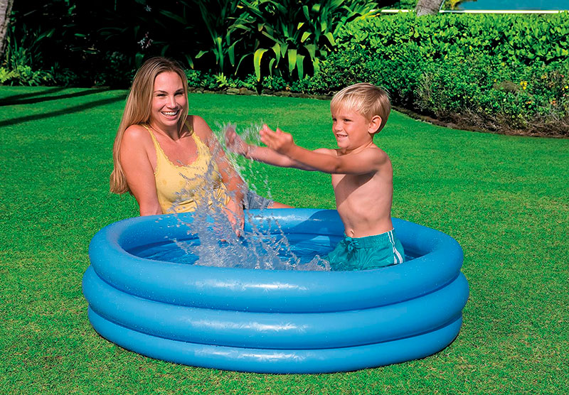 Piscina hinchable azul barata