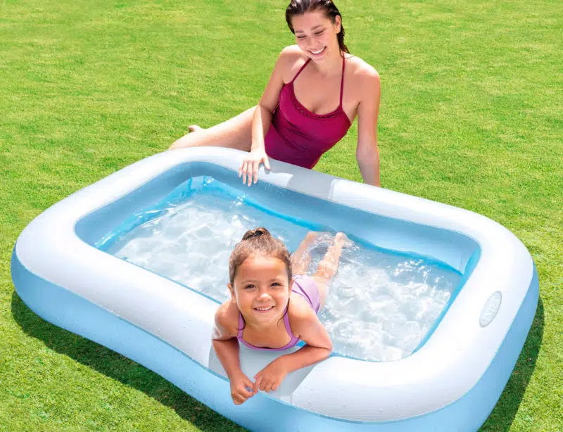 Piscina hinchable rectangular para niños