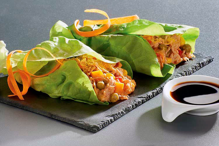 Receta Rollitos de lechuga rellenos