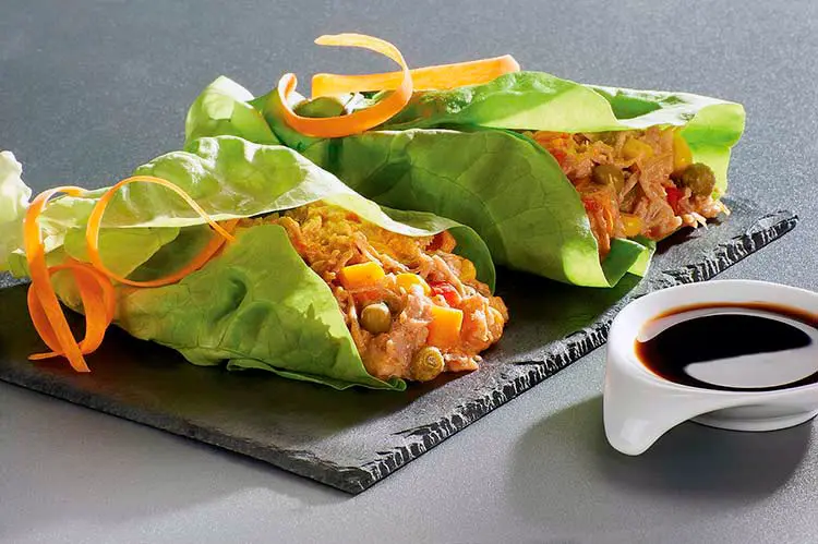 Receta Rollitos de lechuga rellenos
