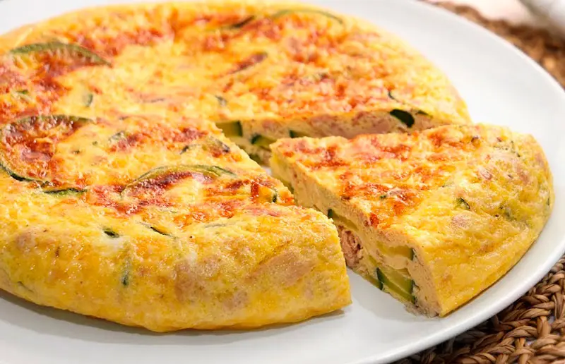 Receta Tortilla de atún y calabacín