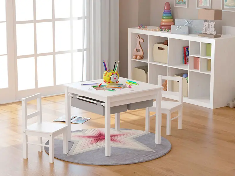 Las mejores mesas y sillas infantiles para niños pequeños