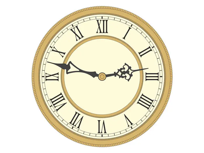 Reloj números romanos