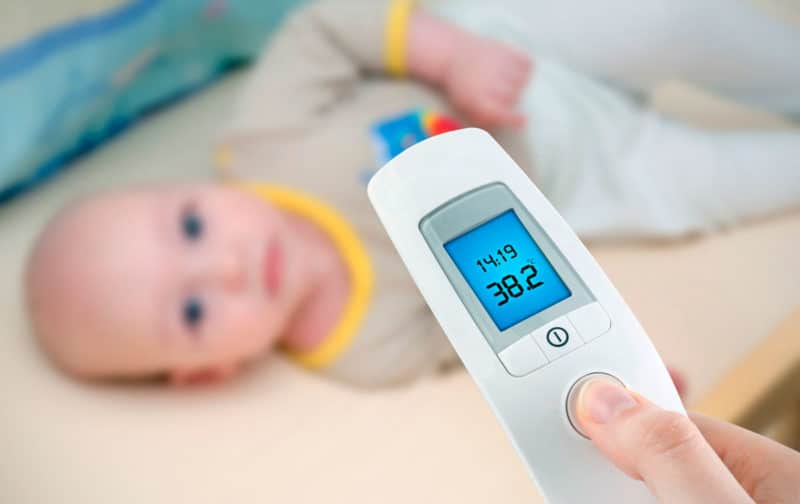 termometro bebé infrarrojo digital