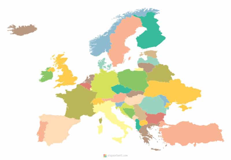 Mapa político mudo de Europa para imprimir Mapa político mudo de Europa para imprimir