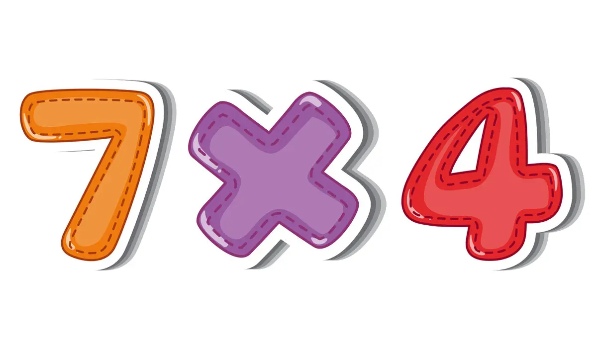 Aprender la tabla de multiplicación del 7