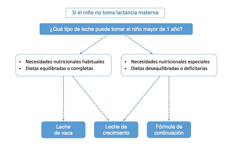 Algoritmo decision tipo lactancia partir-año vida