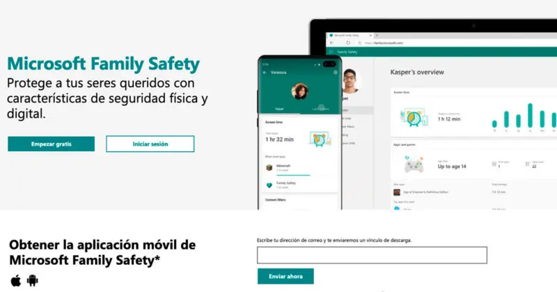 control parental Microsoft Family Safety