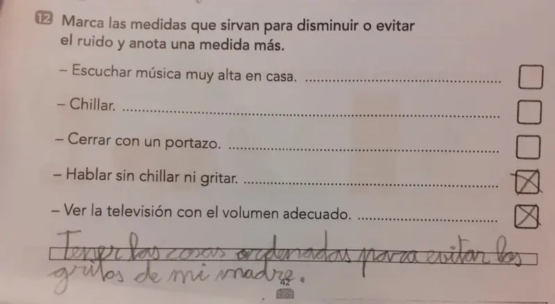Tener las cosas ordenadas para evitar los gritos de mi madre