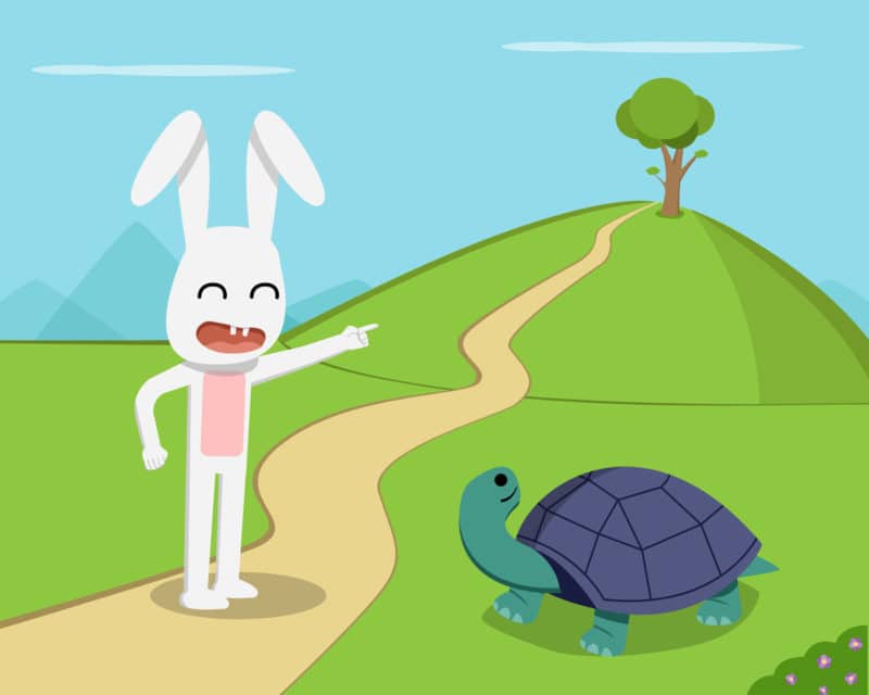 Fábul La liebre y la tortuga