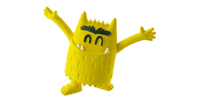 monstruo colores amarillo alegría