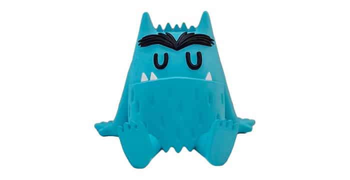 monstruo colores azul tristeza