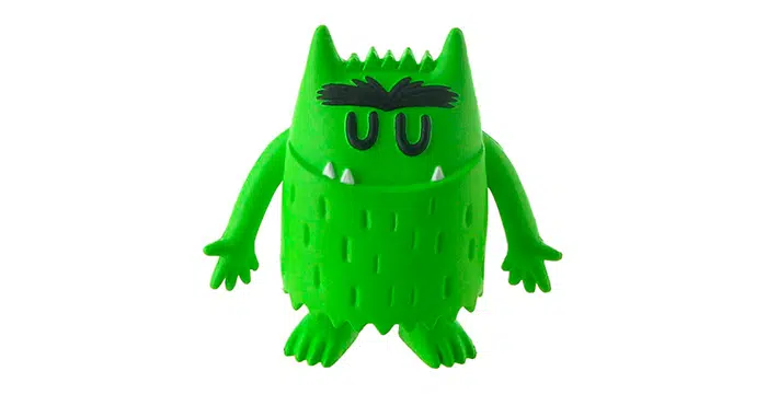 monstruo colores verde calma