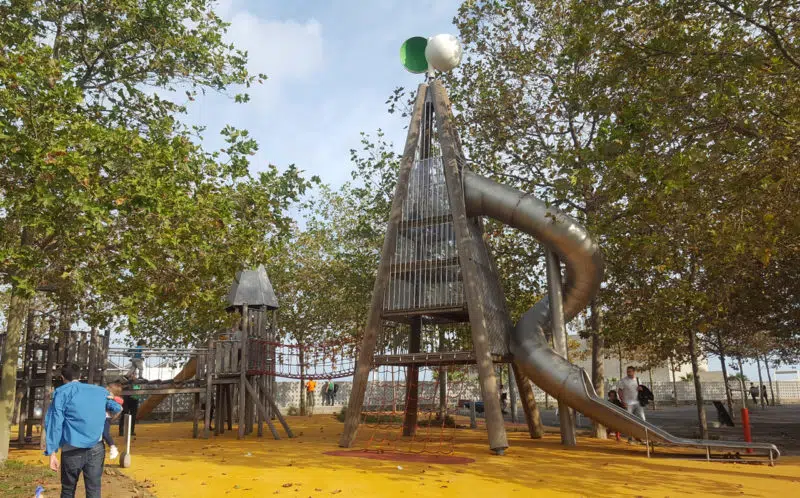 Parque infantil del Fòrum, en Barcelona