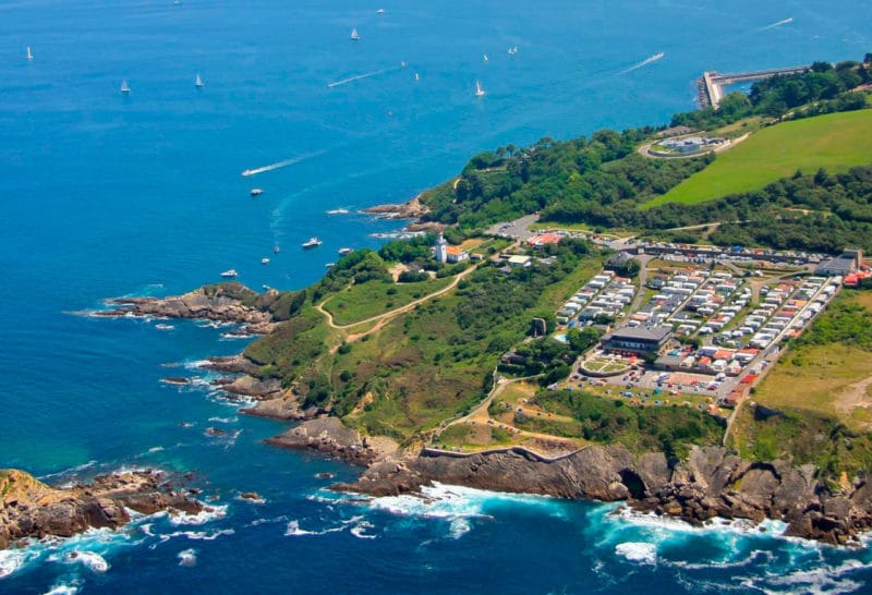 Camping Faro de Higuer, en Hondarribia, Gipuzkoa, País Vasco