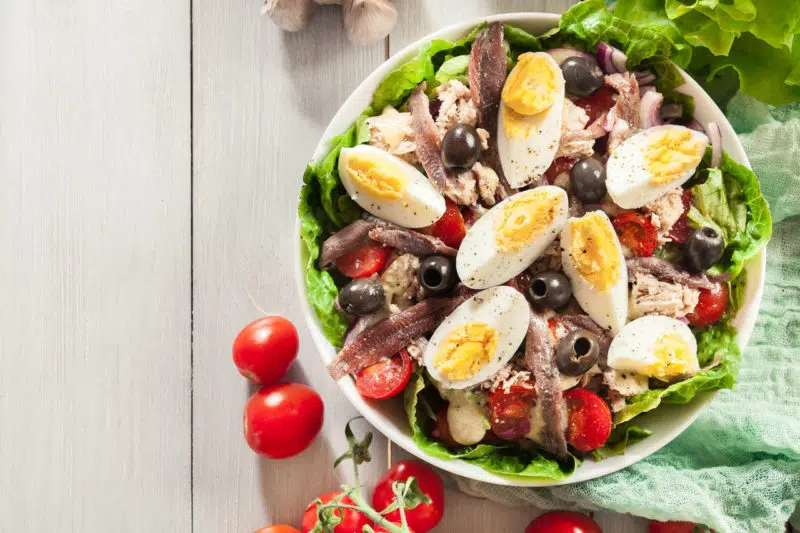 Receta de verano de ensalada Nicoise