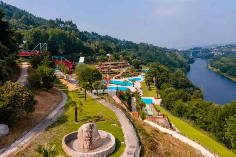 Parque acuático Amarante Water Park, Amarante, Portugal