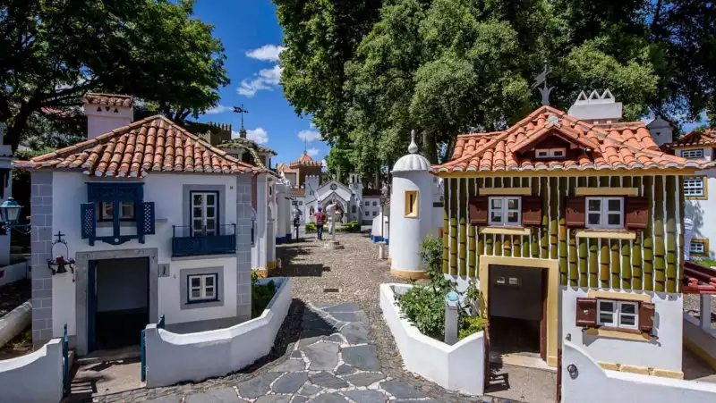 Parque temático Portugal dos Pequenitos, en Coímbra, Portugal