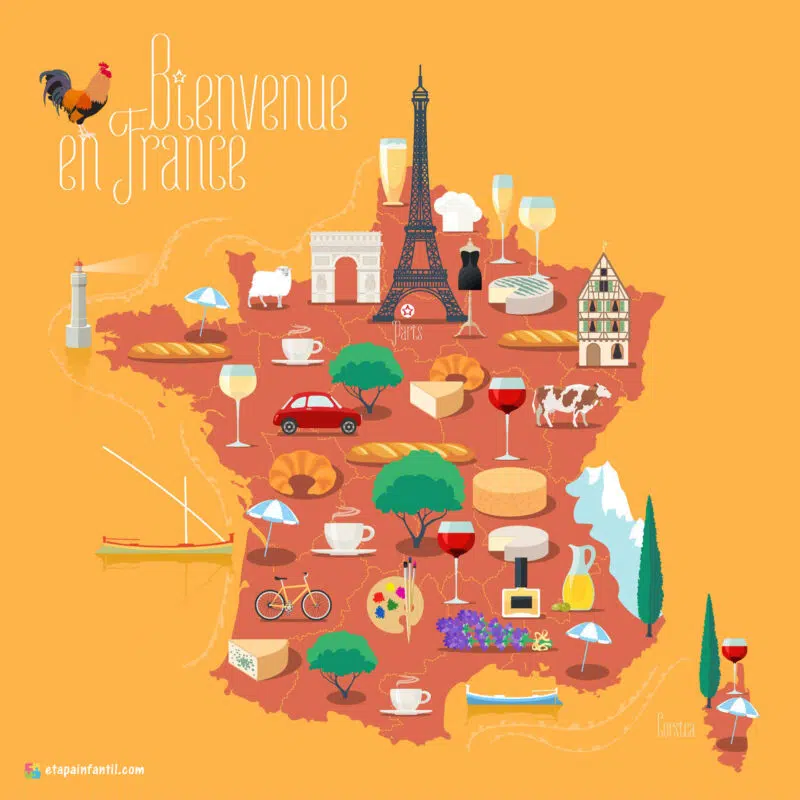 Mapa cultural de Francia