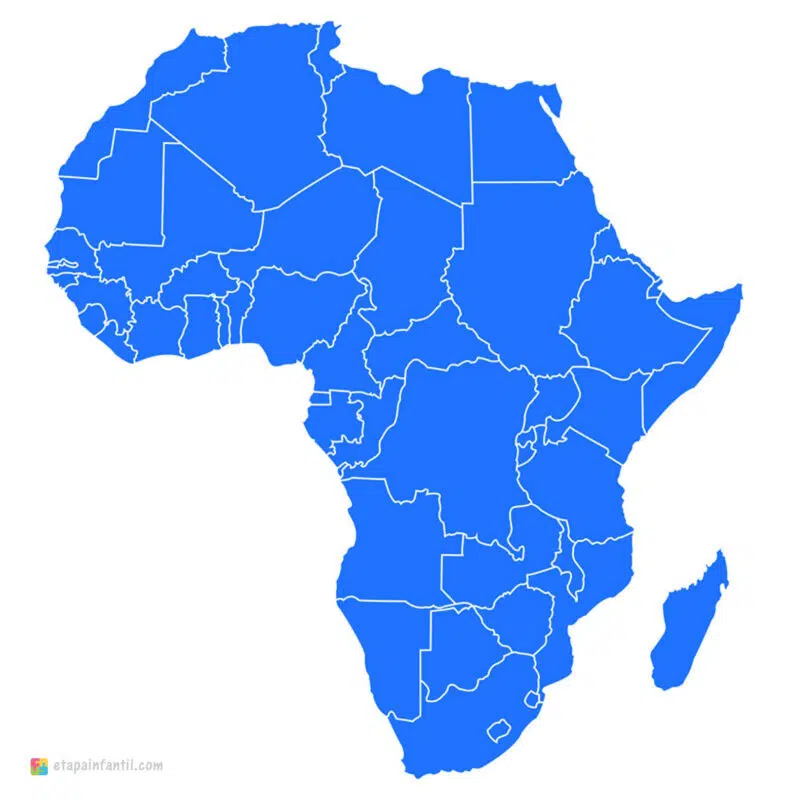 Mapa mudo de África