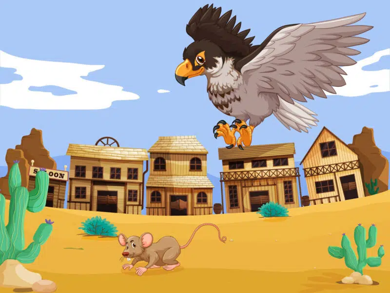 Cuento El ratón listo y el águila avariciosa