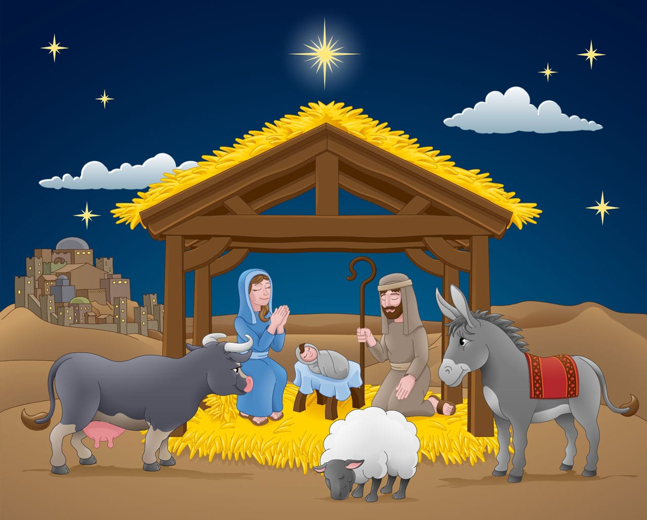 El nacimiento del niño Jesús, un bonito cuento de Navidad para contarles a los niños